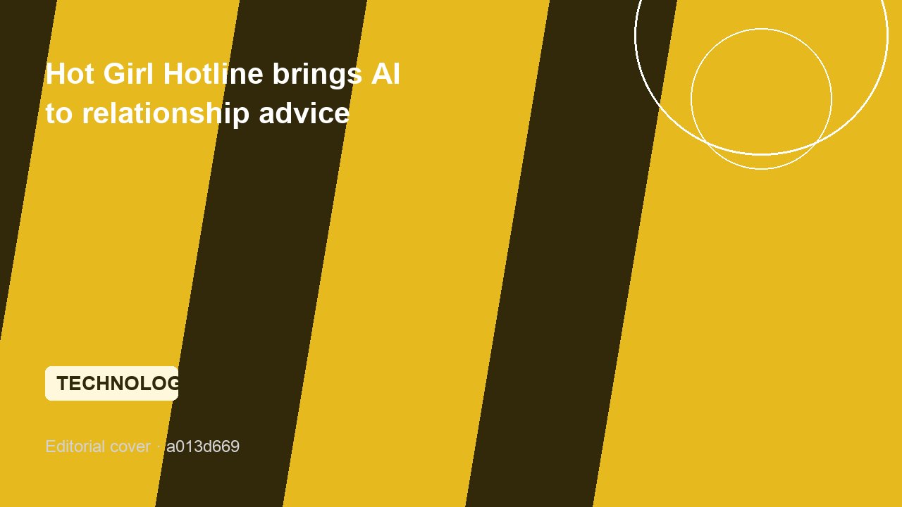 Hot Girl Hotline brings AI to relationship advice
